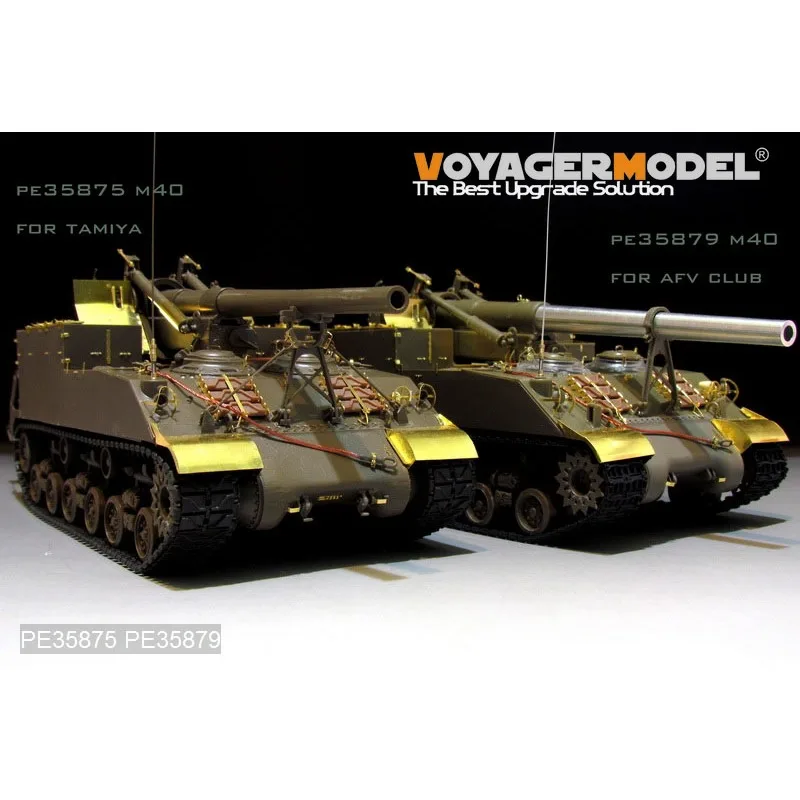 Voyager modelo PE35879 1/35 WWII US M40 SPG Basic (incluye la base Atenna) (para AFV CLUB AF35031)