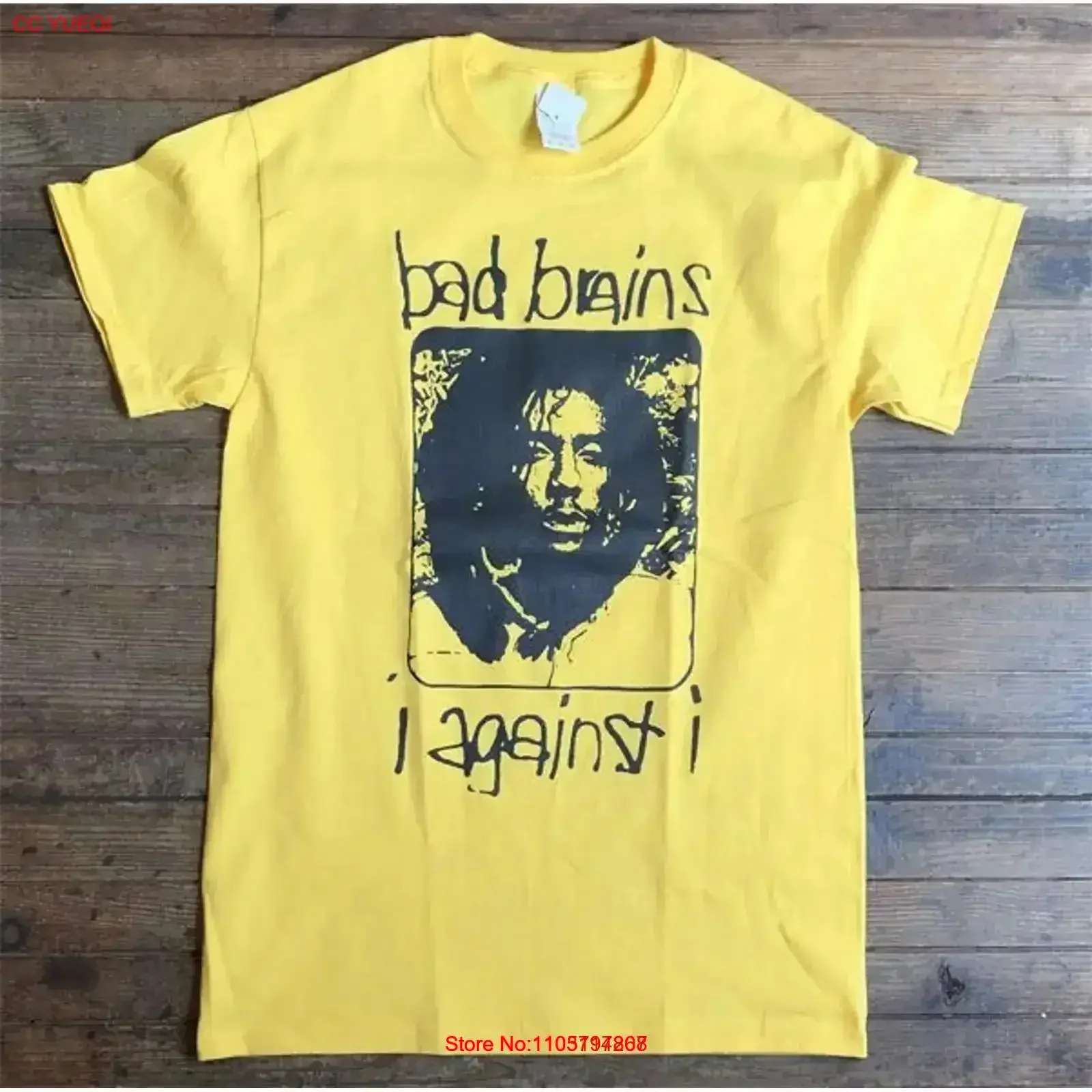 

Bad Brains I Against Reprint Редкая футболка в классическом стиле vtg NH17567 винтажная стираная дизайнерская одежда Универсальная модная мужская одежда