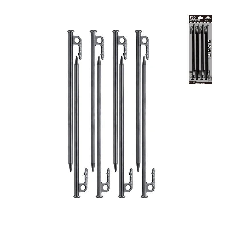 

Durable 30 cm 4packs camping tent pegs ground naul spike tent stakes