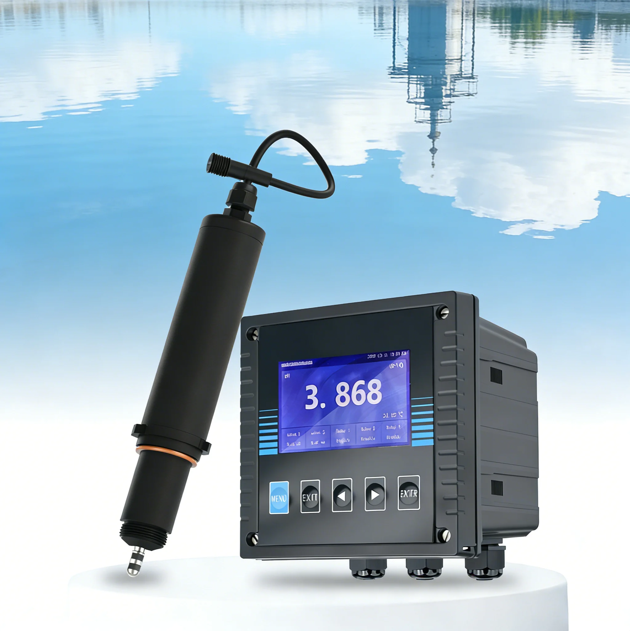 Professional Free Chlorine Total Chlorine Ozone Monitoring Membrane Sensor with High Accuracy for Water Quality