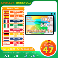 Teclast P30 Android 14 Tablet, 8 Cores Allwinner A523, 10Gb Ram (4Gb+6Gb Expansion), 64Gb Rom (Support Tf 1Tb), 10.1 Inches 1280X800, 5Mp+2Mp, 6000Mah, Type C, Bt 5.4, Wi-Fi 6, Mali G57, Face Unlock