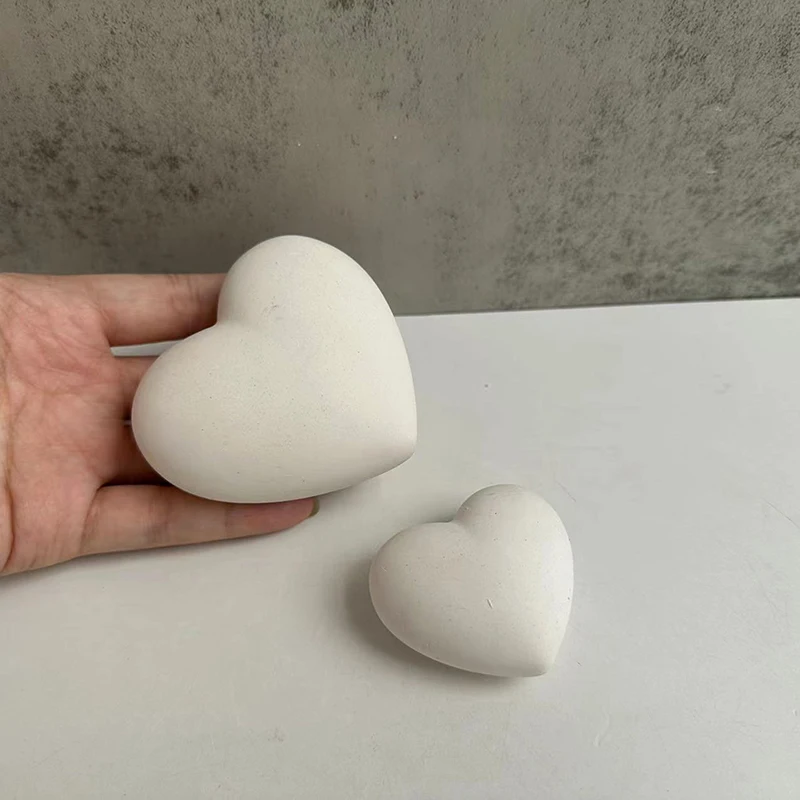 3D Love Heart Silicone Mold Aroma Plaster Candle Mould DIY Dessert Mousse Baking Pastry Candy Chocolate Moulds Cake Decoration image 2