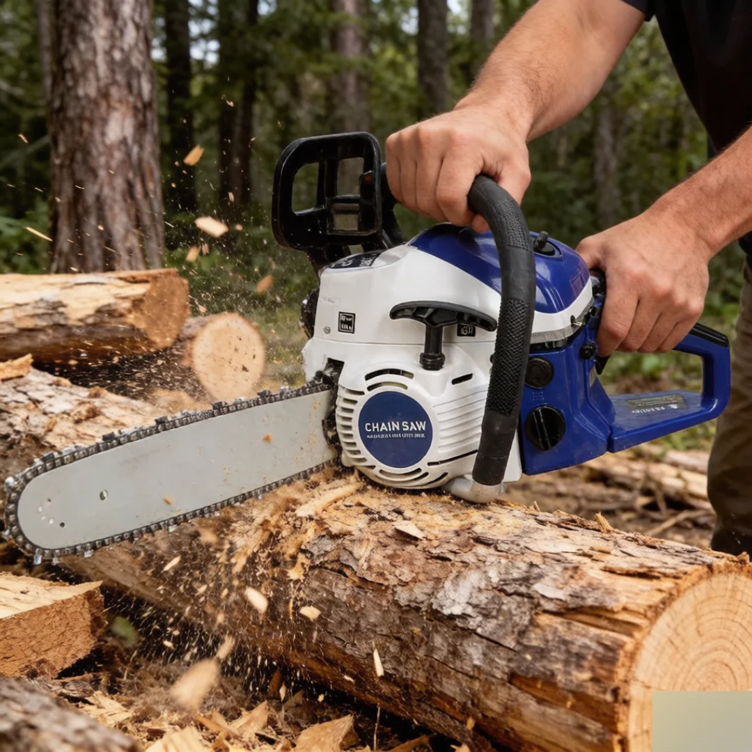 

58cc Gas Chainsaw, 20 Inch Handheld High-Power Logging Saw, Portable Chainsaw for Wood Cutting Tree Trimming