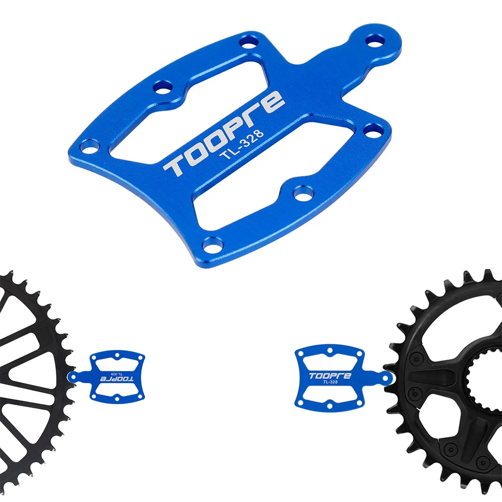 AliExpress NONE 2pcs/1pc MTB Single Speed Chainring Wear Gauge Aluminum Alloy Bicycle Positive‑Negative Tooth Crankset Measuring Check Tool