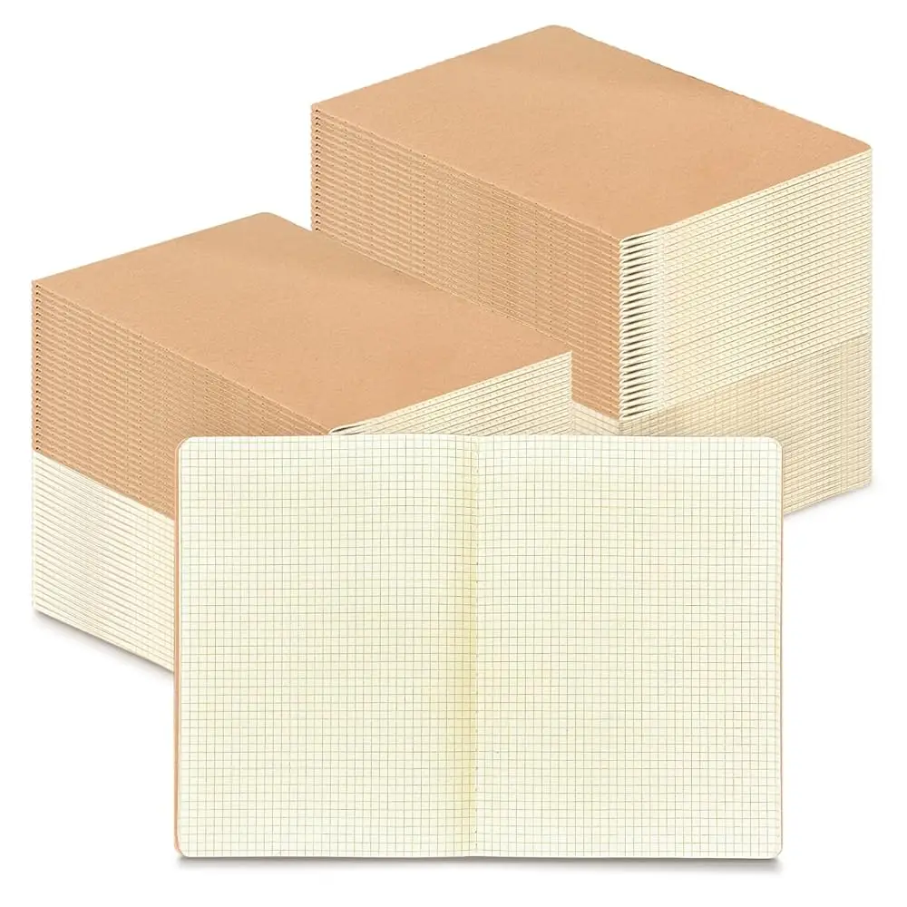 

Набор из 100 блокнотов в клетку, квадратные тетради с сеткой, маленькие тетради с графической бумагой, тетради в клетку с линовкой, маленькие тетради для графиков