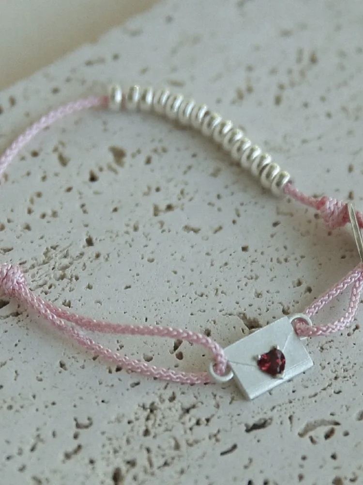 pulsera-artesanal-original-de-plata-de-ley-s925-diseno-Unico-sin-duplicaciones-pulsera-de-cuerda-con-letra-de-amor-joyeria