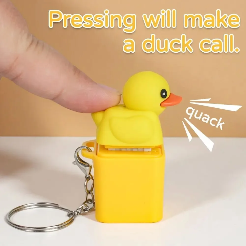 2026 NEW Keycap Style Cute Little Yellow Duck keycaps Keychain Personality Key Cap for Mechanical Keyboard Cherry With LED Light
