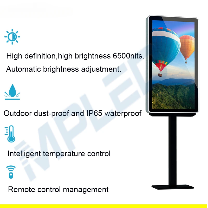 75inch LED Billboard 3G 4G Wireless Control Outdoor LED Billboard