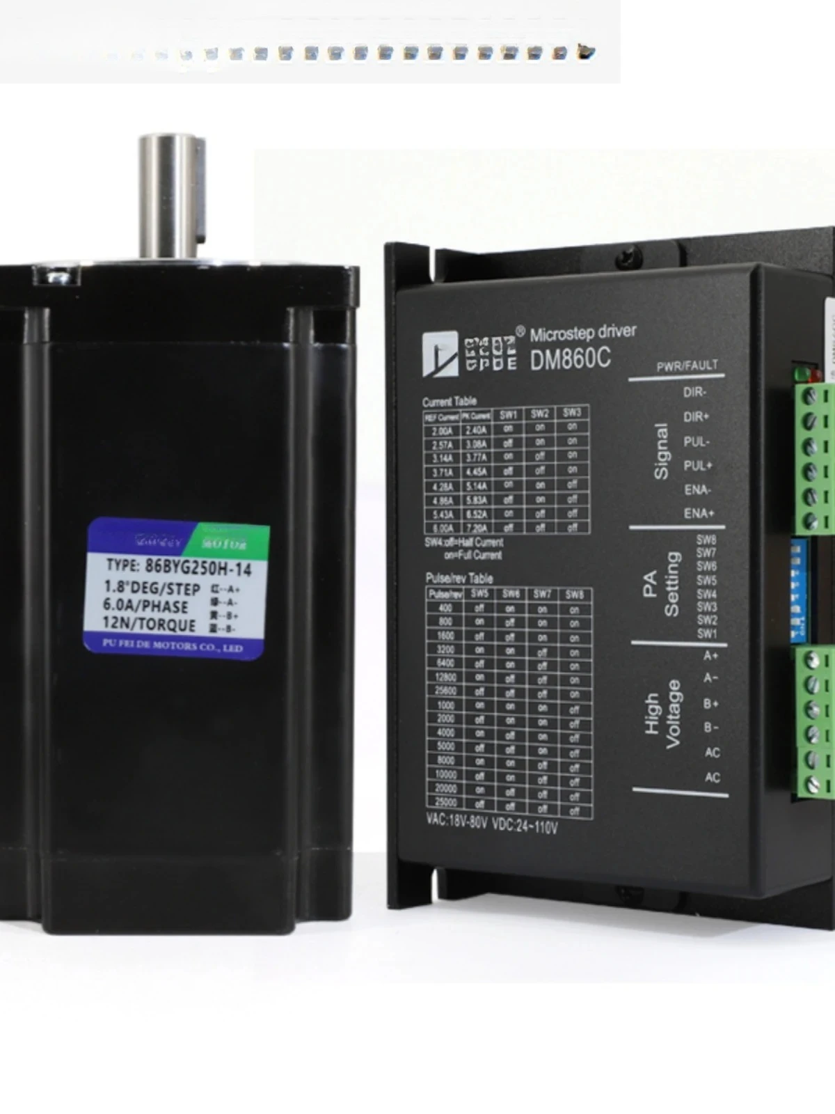 

57/86 Stepper motor control drive integrated two-phase three-phase+TB6600 high torque motor