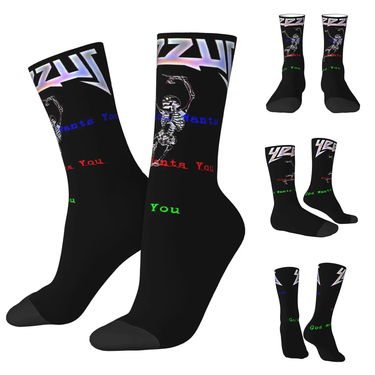 God Wants You Kanye West Men and Women printing Socks,Motion Applicable throughout the year Dressing Gift