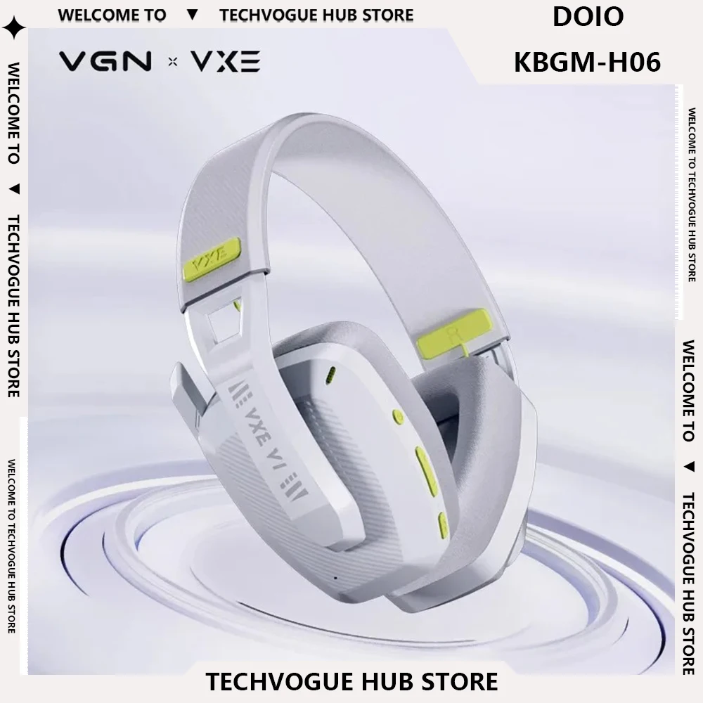 VGN VXE V1 Bluetooth 2.4G Headphone Wireless Headset Dual Mode Wireless Lightweight Gaming Office Microphone Fashionable Gifts