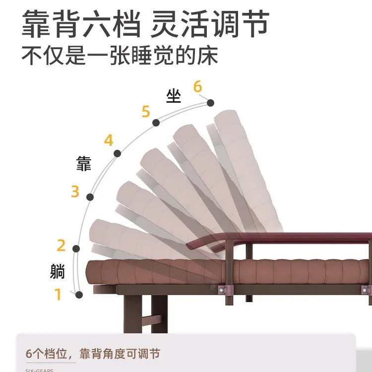 Lunch break folding bed single office recliner workstation nap artifact hospital companion bed home adult marching bed