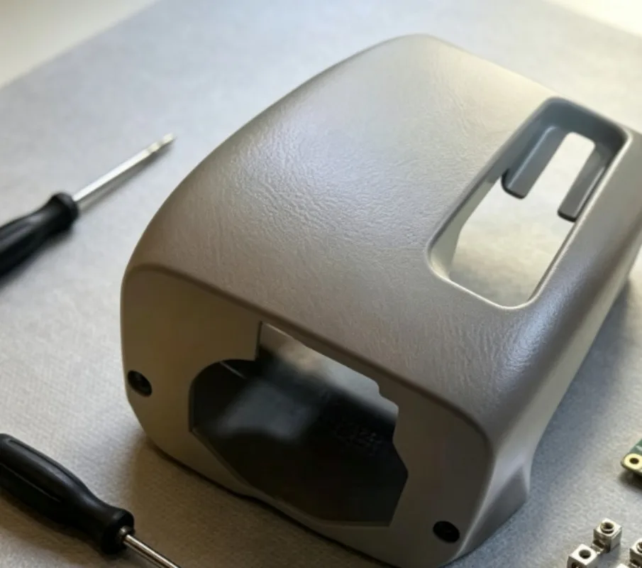 Steering Column Lower Shield Mod Accessory With One-Click Start Key Hole Steering Column Cover Replacement Component