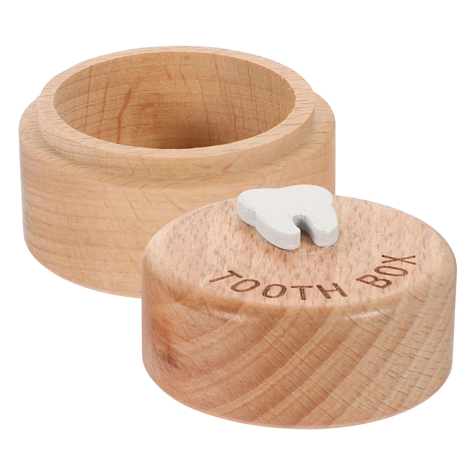 Suporte de dente de lembrança de madeira, protetor de cabelo fetal, caixa de lembrança, coletor de crianças, recipiente primeiro