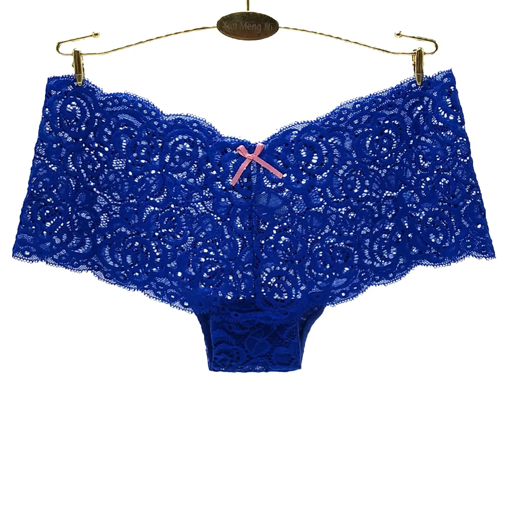 Women Boxers Underwear Sexy Lace Panties Shorts Boyshort Knickers Intimates Lingerie 5 Pcs/lot