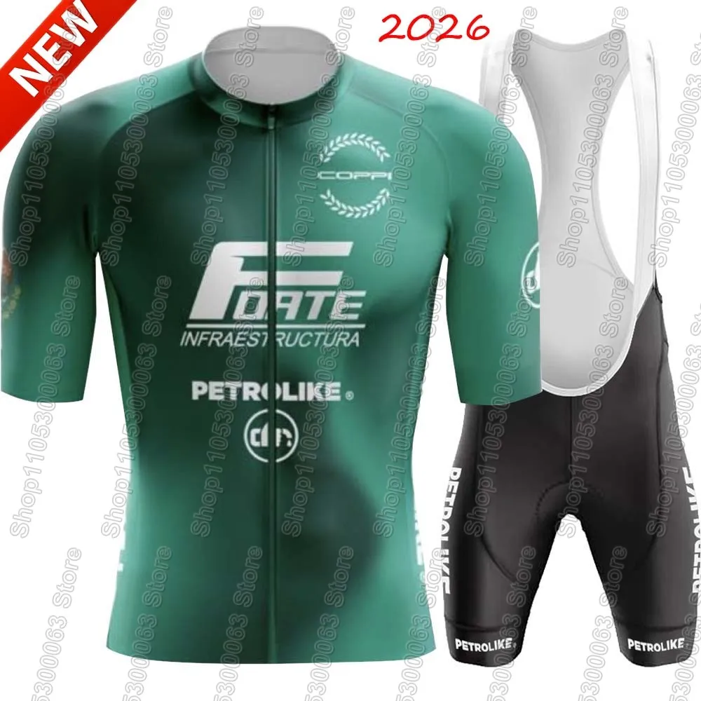 

Petrolike Team 2026 Cycling Jersey Set Mexico Summer Bicycle Clothing Road Bike Shirts Suit Bicycle Bib Shorts MTB Ropa Maillot