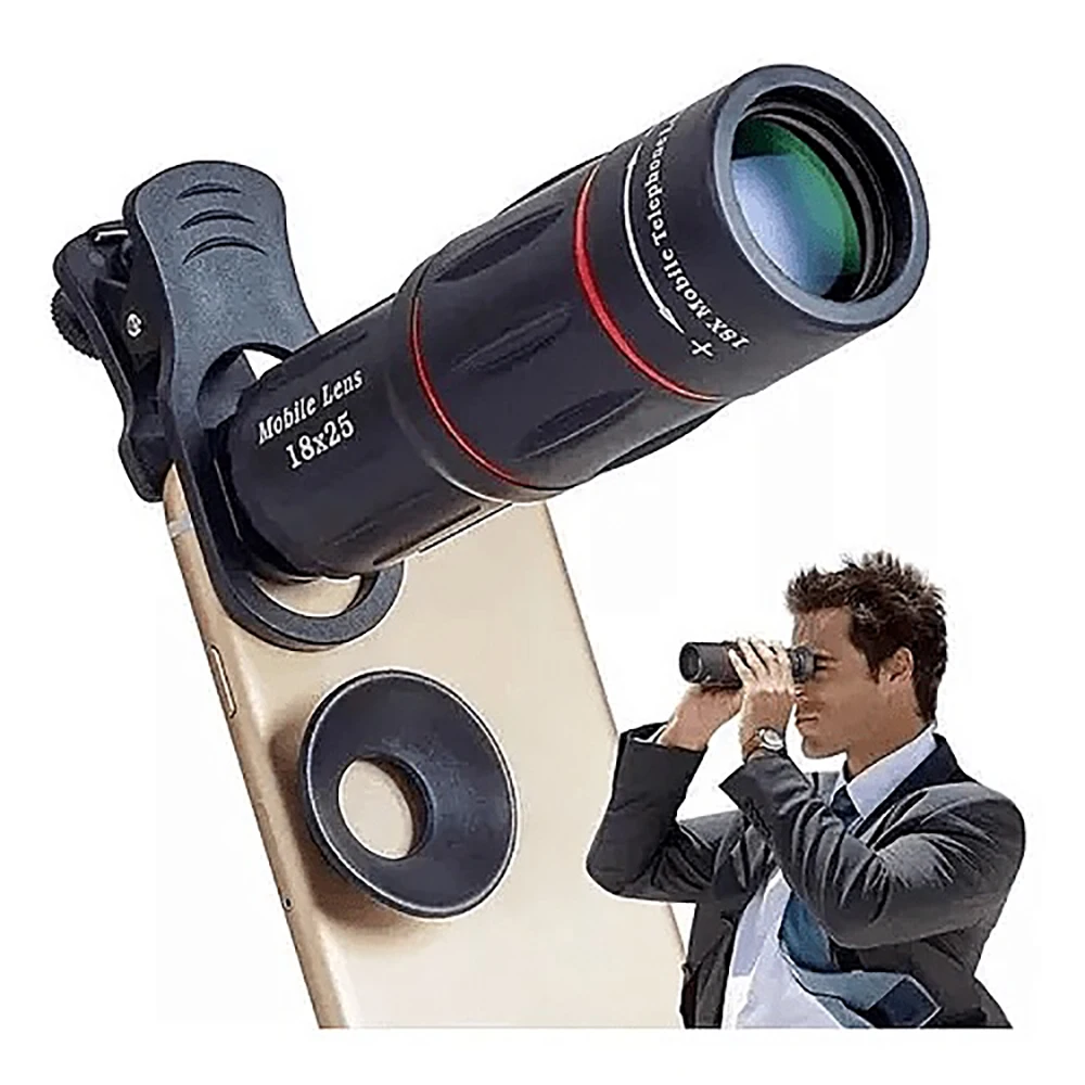 18x mobile telephoto lens Viewfinder Zoom Mobile Phone Lens Telephoto Macro Camera Lenses Selfie Tripod Monocular With Clip