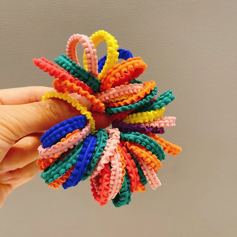 50 قطعة من ربطات الشعر بلون الحلوى للفتيات، رباط شعر مرن للأطفال، ربطات شعر مريحة وعصرية، إكسسوارات للأطفال