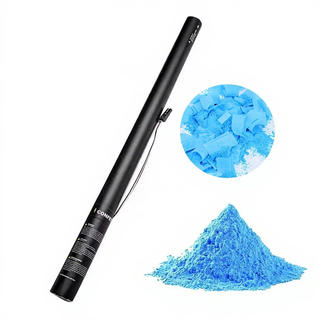 4 Pcs Biodegradable Tissue Gift Eco-friendly 80cm Electric Popper Happy Petal Compressed Air Paper Confetti Cannon Wedding