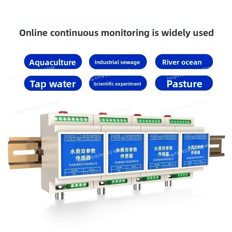 PH/EC Water Quality Sensor - Dual Parameter Probe for Aquaculture & Industrial Wastewater Monitoring