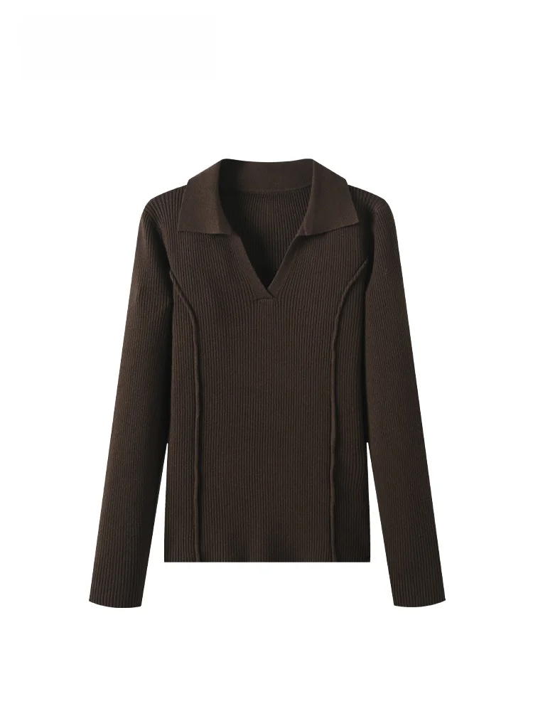 

plus Size Ne Long Sve Knitted Sweater Women Early Spring New Sle Conceal Meat Slimming Top Trendy Casual Sle Po...