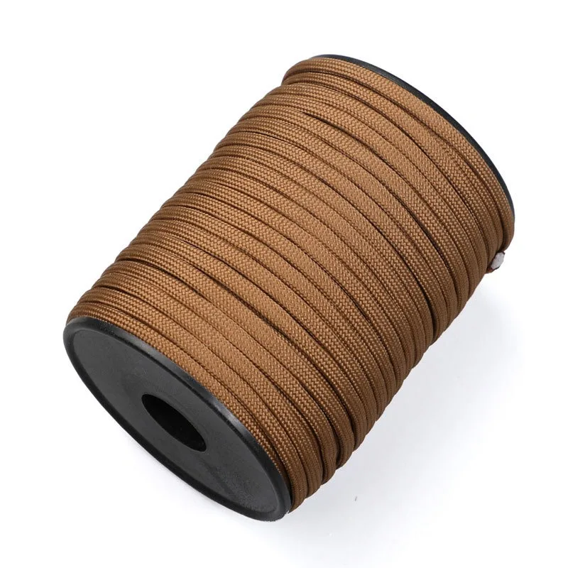Durchmesser 4mm, Länge 30m, aufrollbares neunadriges Paracord-Seil in verschiedenen Farben, geeignet zur Zeltverstärkung, Windseilbefestigung. – Detail 4