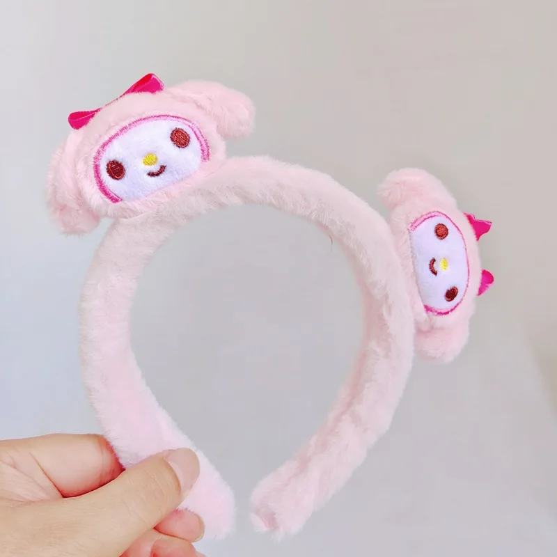 Sanrio Headband Kuromi My Melody Anime Kawaii Hello Kitty Cartoon Cinnamoroll Hairband Headdress Girl Heart Hairpin Accessories