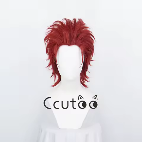K SUOH MIKOTO Short Dark Red Synthetic Hair Cosplay Wig Heat Resistance Styled Anime Wigs +Free Wig Cap