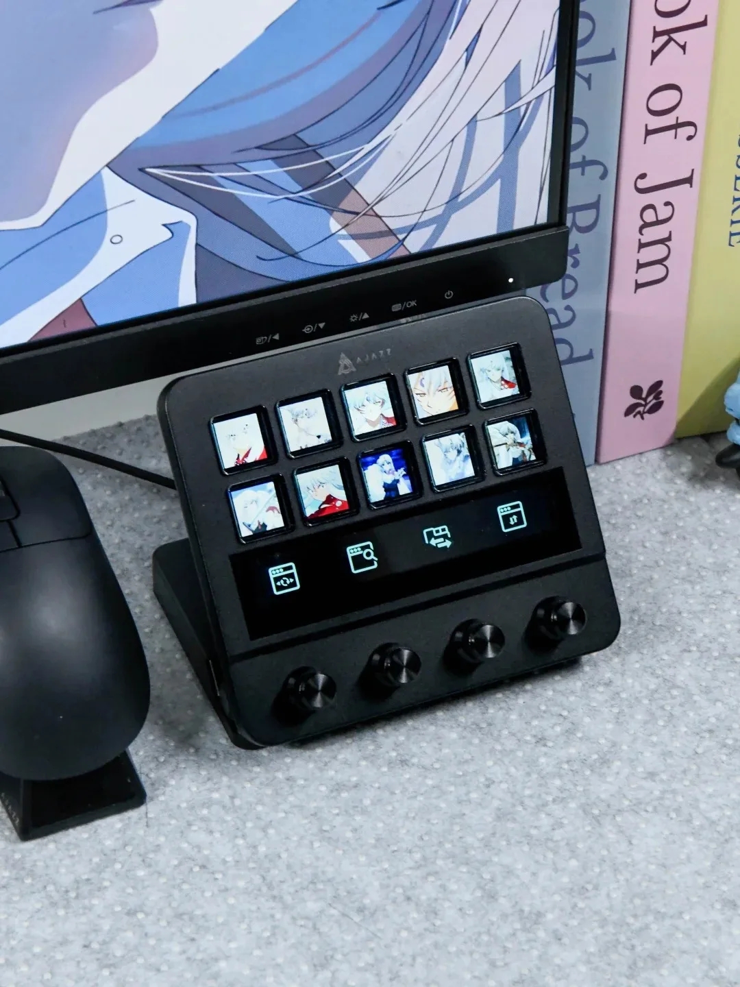 AJAZZ AKP03E/AKP05E/N1 وحدة التحكم لوحة المفاتيح سطح المكتب مساعد لوحة تحكم الأسهم تجارة البث المباشر خلط الصوت برمجة #2