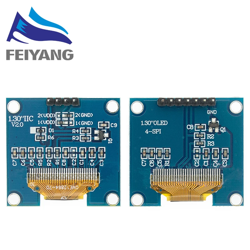 1.3 "Oled Module 1.3 Inch Display Module Wit/Blauw 128x64spi/Iic I2c Communiceren Kleur 1.3 Inch Oled Lcd Led Display Module