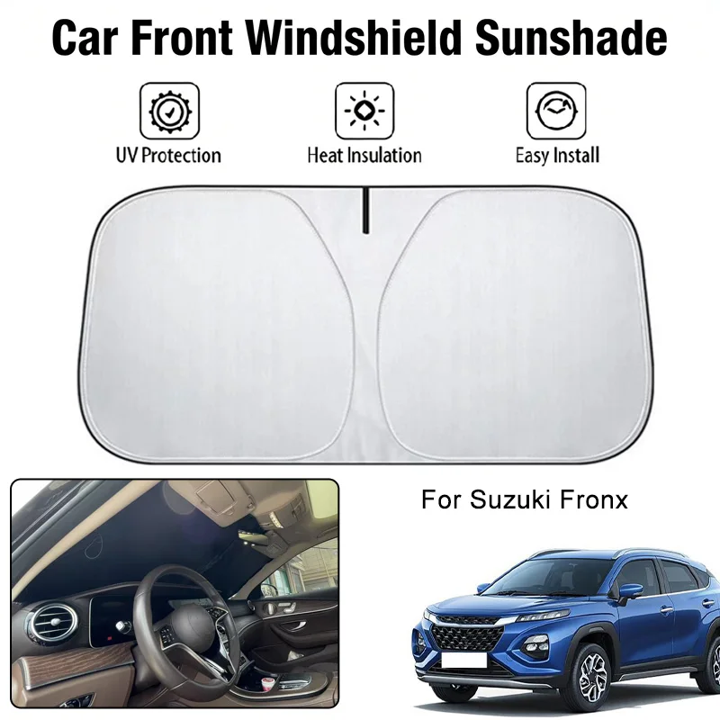 

Car Front Windshield Sunshade Cover For Suzuki Fronx UV Block Heat Insulation Auto Interior Sun Protection Accessories