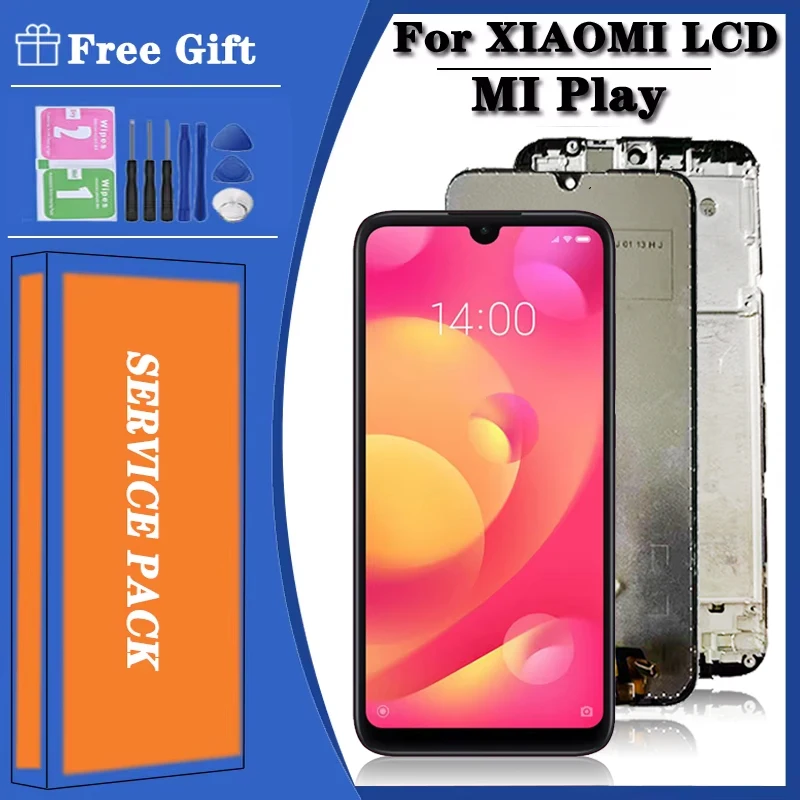 

ЖК-дисплей 5,84 дюйма для Xiaomi Mi Play M1901F9E, дисплей с сенсорным экраном и дигитайзером в сборе для Xiaomi mi play, запасные части для ЖК-дисплея