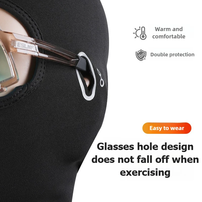 Passamontagna termico invernale Maschera antivento caldo casco da bici da moto berretto interno ciclismo sci escursionismo scaldacollo da bicicletta