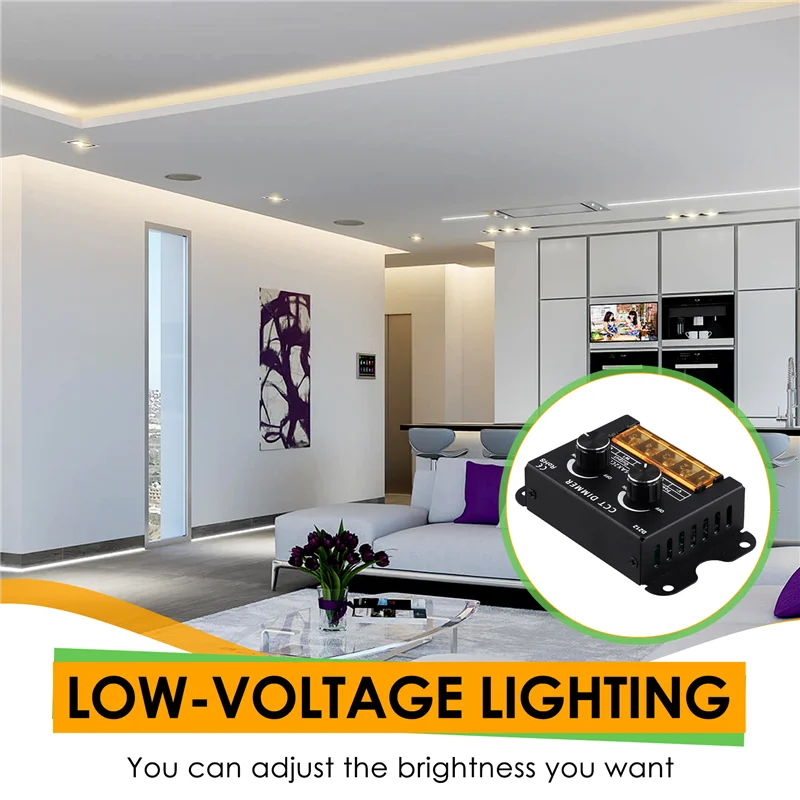 LICE-LED Controller DC 5-24V 15A Dimmerable CCT Dual Color Temperature LED Strip Controller LED Light Box Signboard