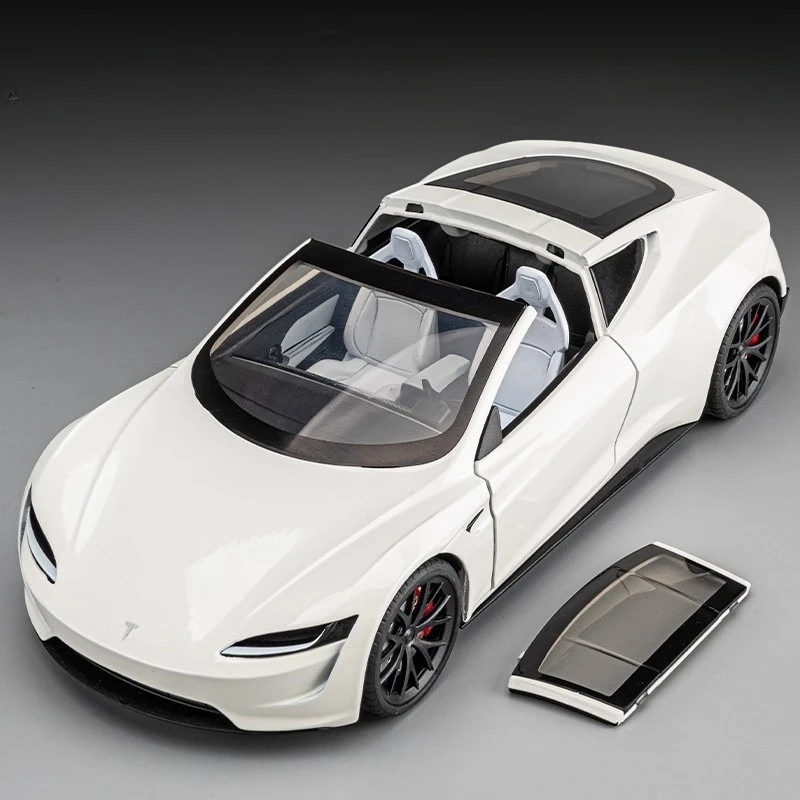 

1:24 Roadster R Super Sportcar, звуковой и световой сплав, литая под давлением модель автомобиля, подарки для парня, игрушки для детей, подарок из металла