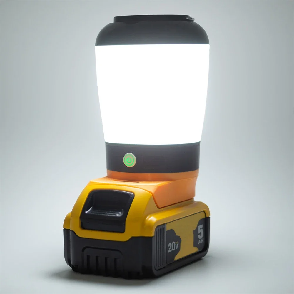 Imagem -06 - Lâmpada de Oficina Portátil Led Luz de Acampamento para Dewalt 18v 20v Dcb206 Dcb205 Dcb204 Dcb181 Bateria de Lítio sem Bateria