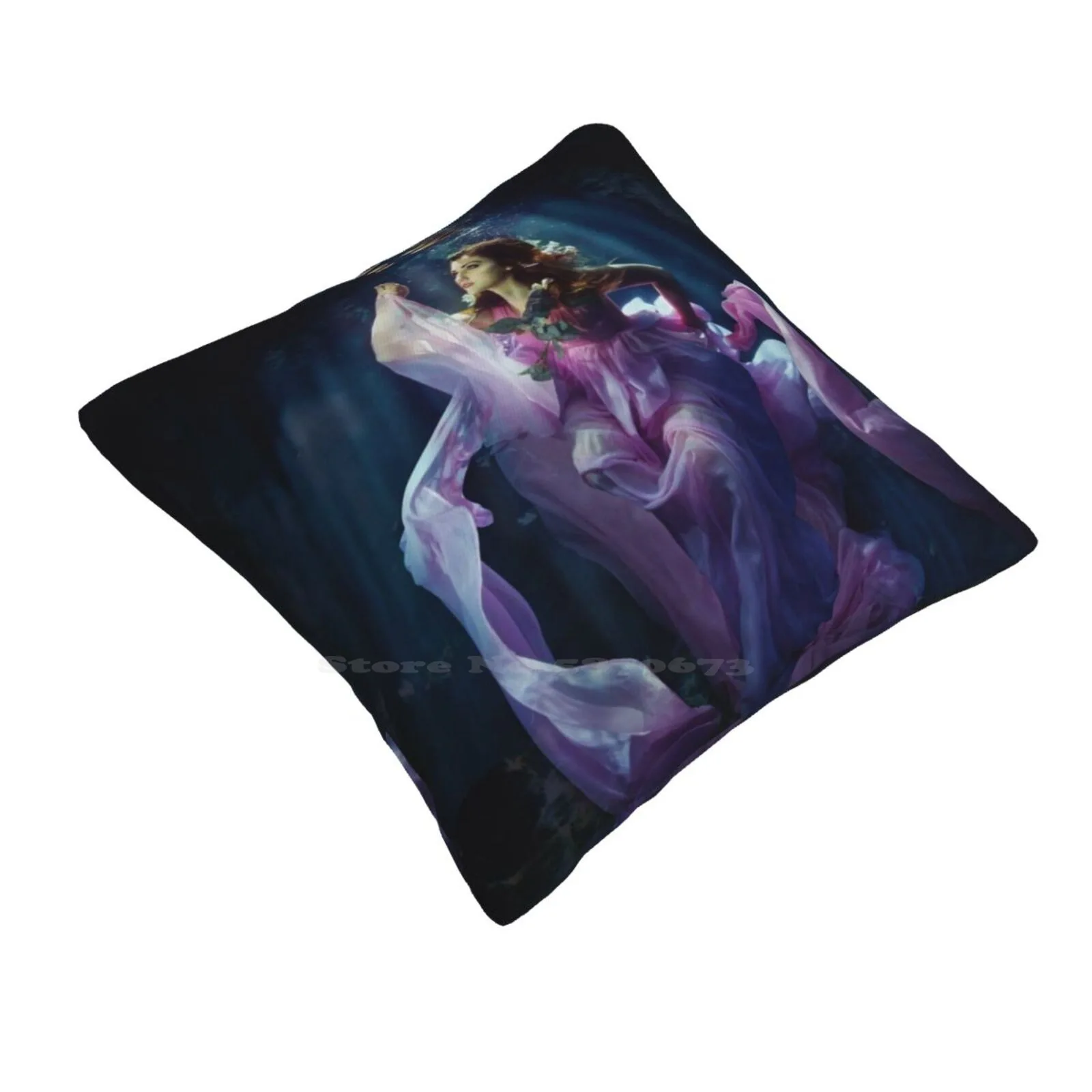 Mermaid Bedroom Office Hug Pillowcase Underwater Mermaid Mrs Sea Pool Nymph De Profundis Reflection