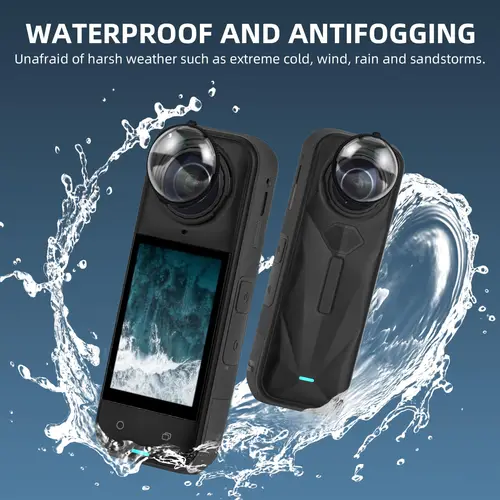 Imagen 2 del producto Protectores de lentes premium para Insta360 X5, protector de lente de cámara de vidrio óptico - Accesorios resistentes a los arañazos Insta 360 X5