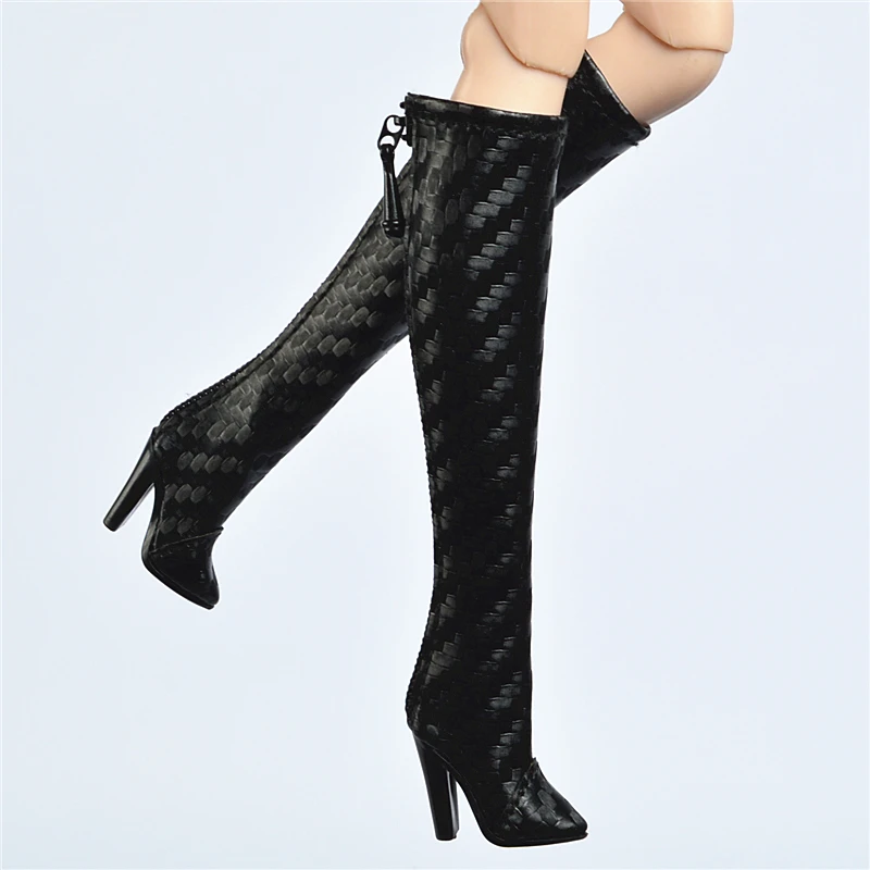 Doll toy Long shoes high quality fit for your FR2 FR6.0 Nuface boots Mirror matte true zipper F6