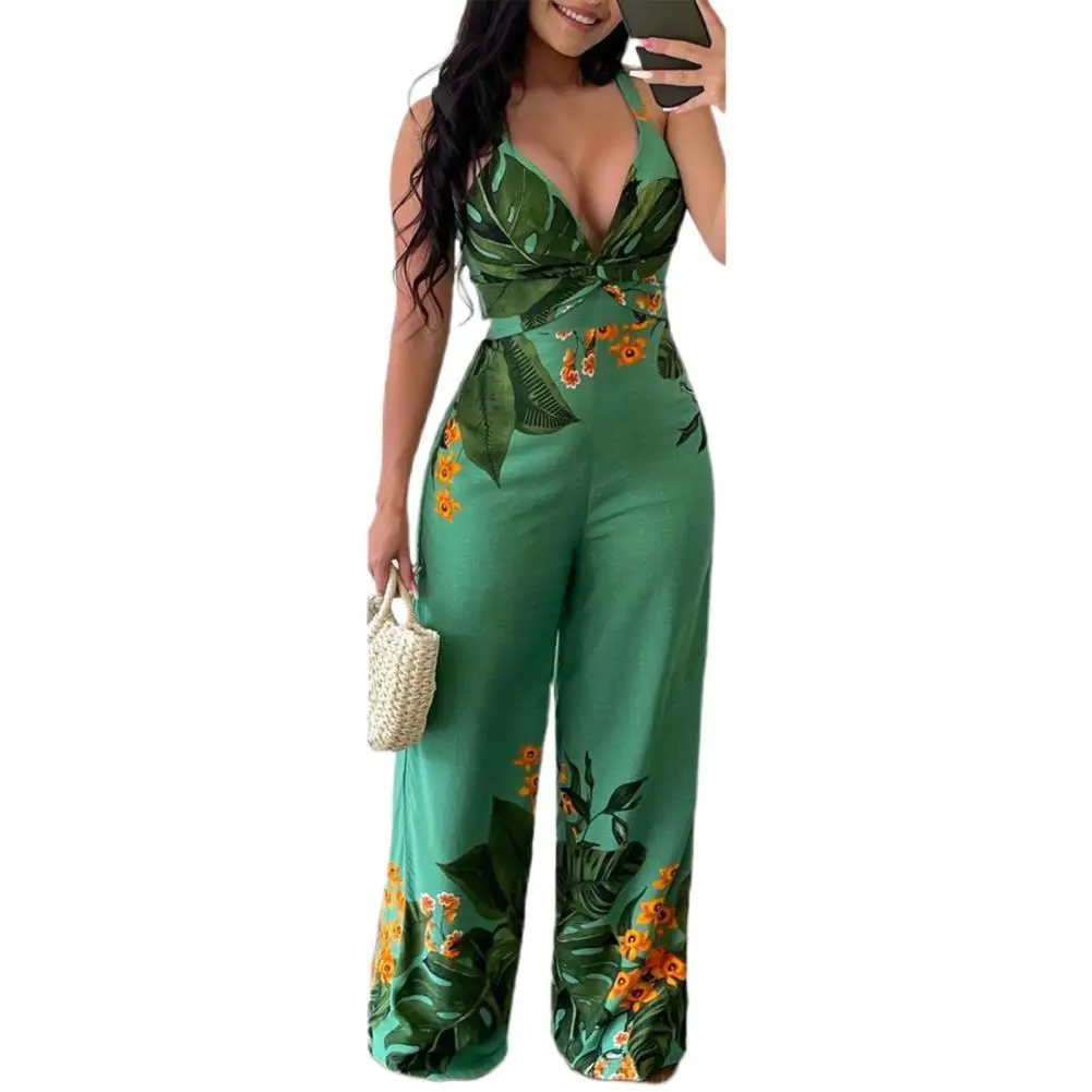 Suspenders Jumpsuit  Fashionable Sling Design Adult Jumpsuit  Soft Lady Jumpsuit