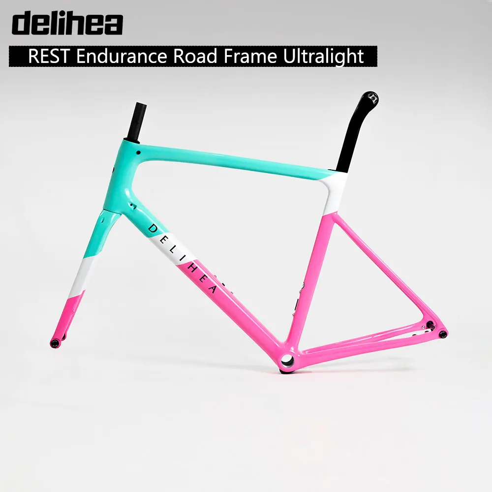 

delihea REST-Full Carbon Fiber Racing Bicycle Frameset, Disc Brake, Road Race Frame, XDB DPD Ship to Europe