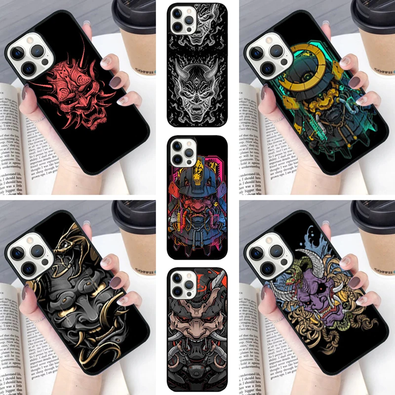 Japanese Hannya Mask Phone Case cover For iPhone SE2020 15 16 14 13 Pro Max Coque 12 11 Pro Max For Apple 8 PLUS 7 fundas