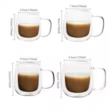 Tasse Double Paroi 'Cœur Glacé'