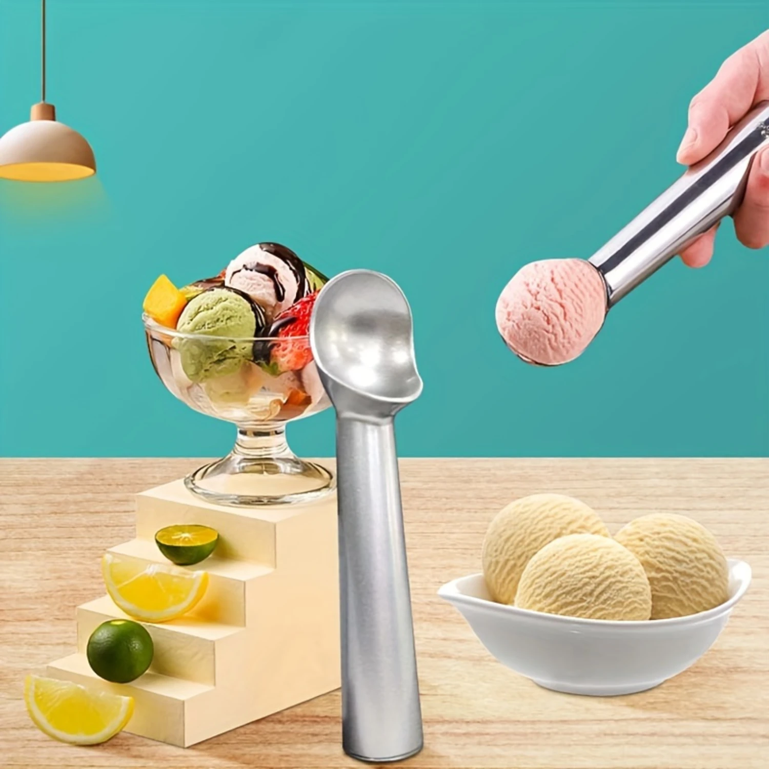 Aluminum Self-Melting Ice Cream Scoop - Perfect For Desserts & Parties, Durable  Gadget