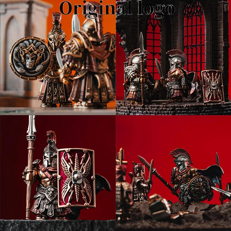 Figurine Spartan Warrior et Spartan Commander à attraction magnétique, détachable, collectionnable, décoration de bureau, figurine de bureau