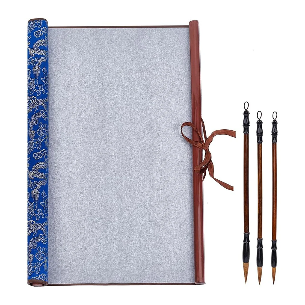 No Ink Chinese Calligraphy Practice Set Water Writing Cloth Scrolls Chinese Traditional for Beginners Practice Style 1