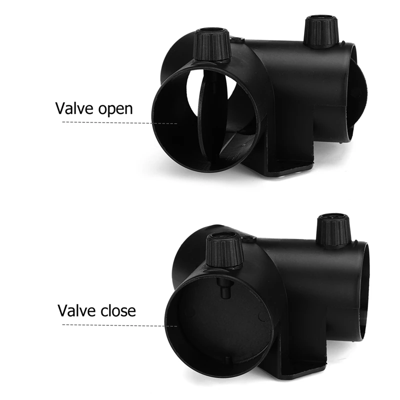 2Pcs 60Mm Y Shape Parking Heater Air Vent Exhaust Connector W/Dual Regulating Valve Flap For Webasto Air Heater