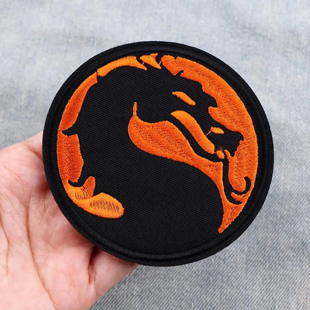 Street Games Cartoon Patch Dragon Embroidered Patches For Clothing DIY Iron on Patches For Clothes Patch Stickers