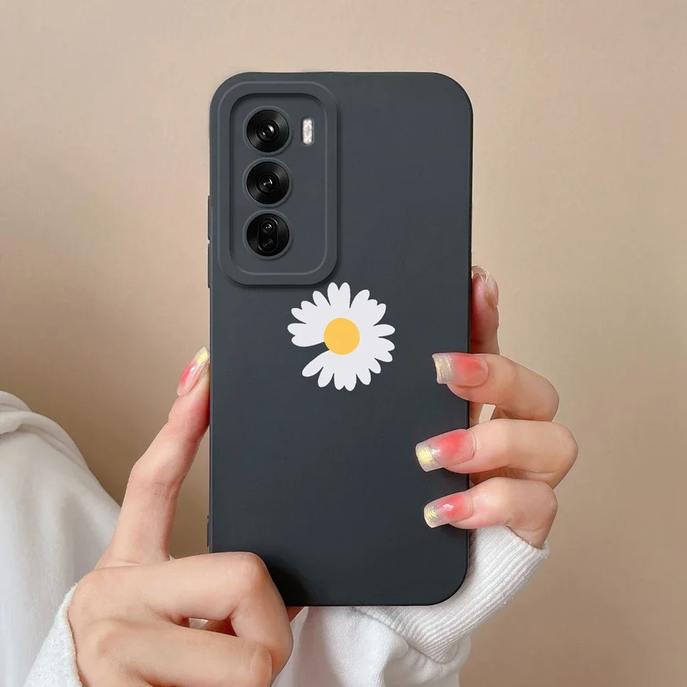 For OPPO Reno12 Pro 5G Case Lovely Dinosaur Liquid Silicone Soft Cases Shockproof Phone Cover For OPPO Reno 12 12Pro Fundas Capa