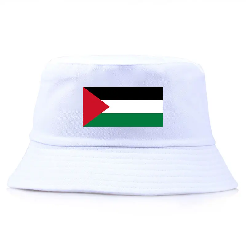 Unisex Palestine Flag Bucket Hat Woman Man Outdoor Sports Reversible Fisherman Cap Adult Sun Visor Panama Hat 7 Colors Bobs